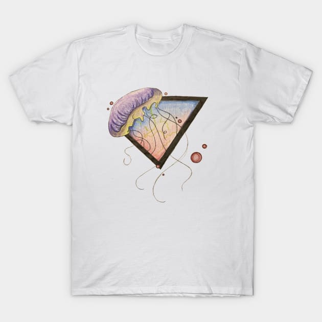 Psychedelic Jellyfish T-Shirt by AkiYami